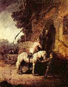 Rembrandt van rijn The Good Samaritan. Germany oil painting artist